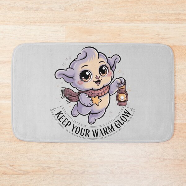 Item preview, Cute Cozy Creature with Hot Drink – Keep Your Warm Glow Pastel Art designed and sold by SoftyDesigns.