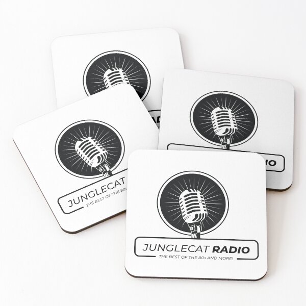 Item preview, JungleCat Radio Black Logo designed and sold by JungleCatRadio.