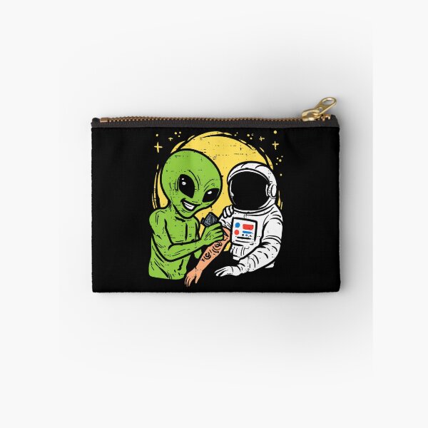 Item preview, Astronaut Inking Alien Funny Space Galaxy Tattoo Men Women designed and sold by JanetRamona.
