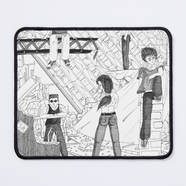 Item preview, The World Can Collapse - Post-Apocalyptic Black and White Drawing designed and sold by Keltoi-art.