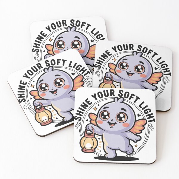 Item preview, Glow Kawaii Creature with Lantern – Shine Your Soft Light Cozy Art designed and sold by SoftyDesigns.
