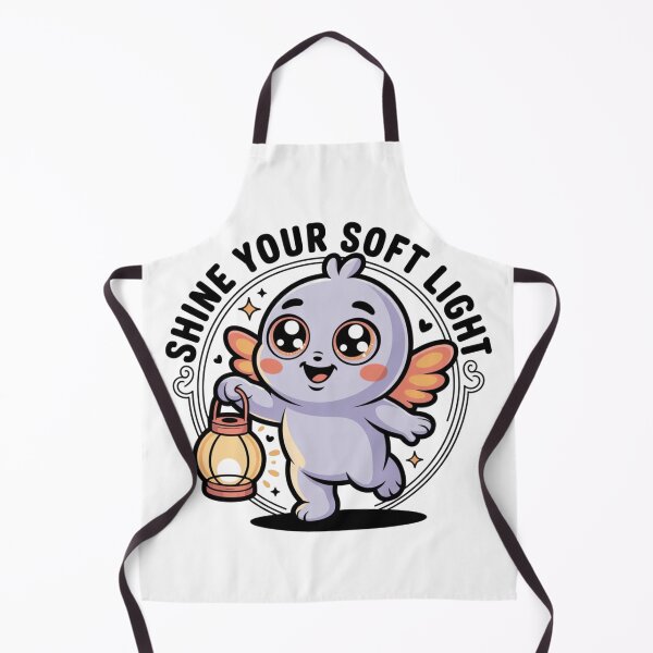 Item preview, Glow Kawaii Creature with Lantern – Shine Your Soft Light Cozy Art designed and sold by SoftyDesigns.