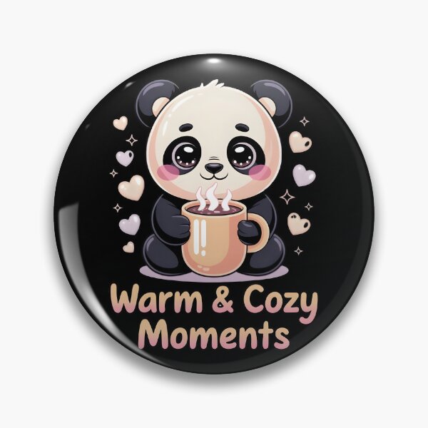 Item preview, Kawaii Panda with Cocoa – Warm & Cozy Moments Soft Art designed and sold by SoftyDesigns.