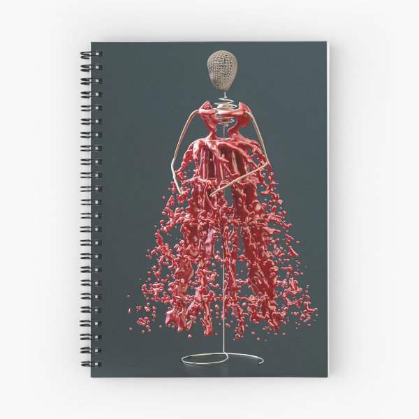 Item preview, Eva Red Liquid Dress 3D | Abstract Female Sculpture Fashion Haute Couture designed and sold by Keltoi-art.