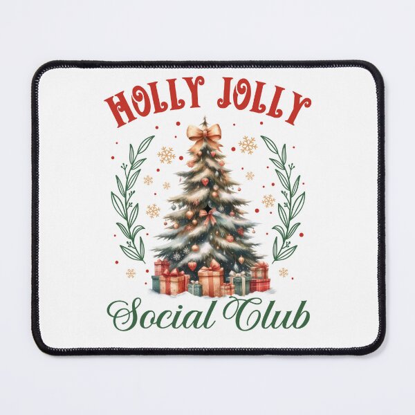 Item preview, Holly Jolly Retro Christmas Tree with Gifts Watercolor Illustration designed and sold by lojadpop.
