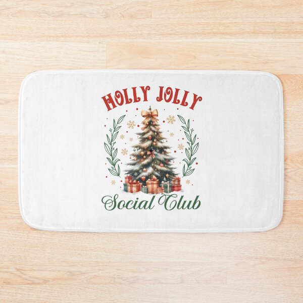 Item preview, Holly Jolly Retro Christmas Tree with Gifts Watercolor Illustration designed and sold by lojadpop.