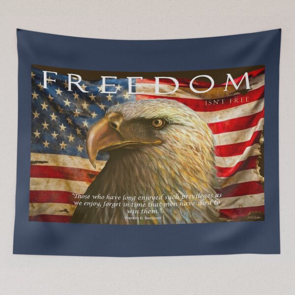 Item preview, American Eagle Patriotic USA Flag designed and sold by ABG Inspirational Art.