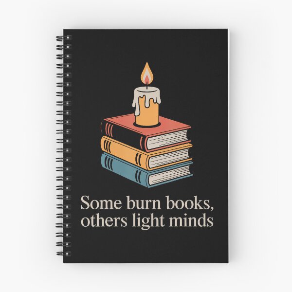 Item preview, Some Burn Books Light Minds Liberal Thinker Educator Teacher designed and sold by ConnieDora.
