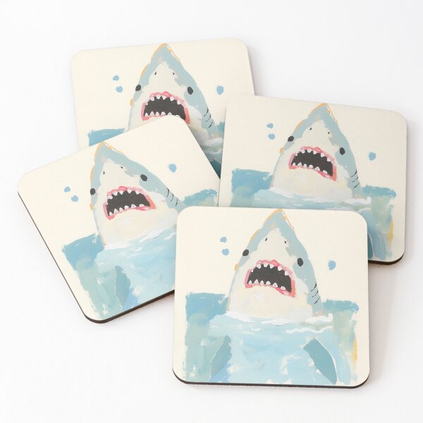 Item preview, Playful Great White Shark designed and sold by trajeado14.