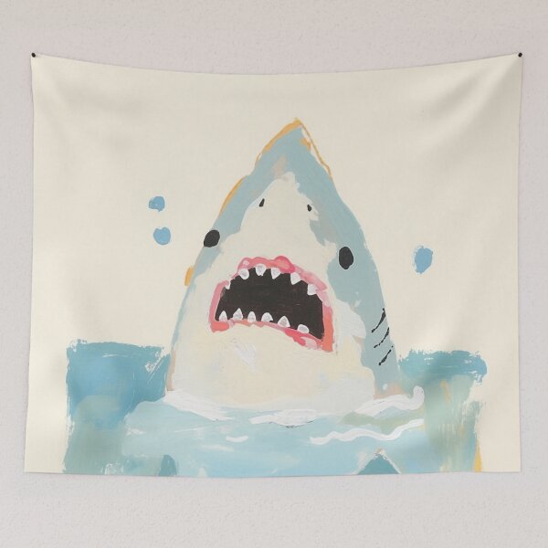 Item preview, Playful Great White Shark designed and sold by trajeado14.