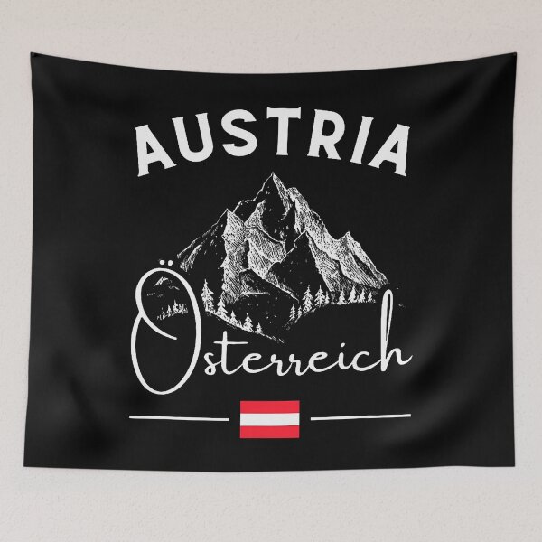Item preview, Austria Sterreich Alps Mountains Austrian Flag Tyrol Travel designed and sold by TeresaLaurie.