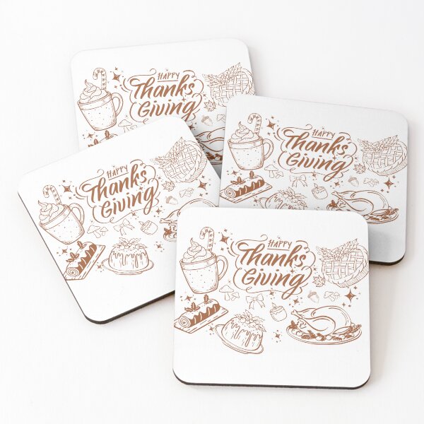 Item preview, Cozy Thanksgiving Doodle Art | Cute Fall Icons for Autumn Lovers designed and sold by Rexyy Studio .