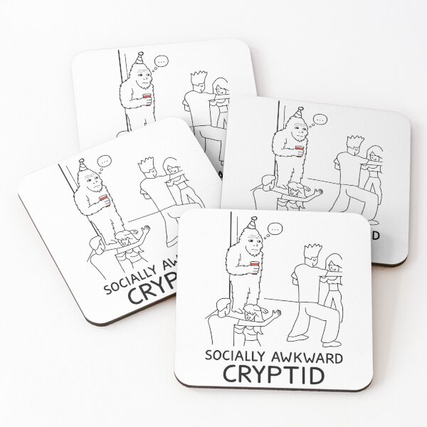 Item preview, Socially Awkward Cryptid – Bigfoot Party Meme Design designed and sold by Sonic Nova Studios.
