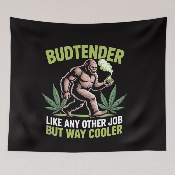 Item preview, Budtender Like Any Other Job Bigfoot Cannabis Specialist designed and sold by ConceptThena.