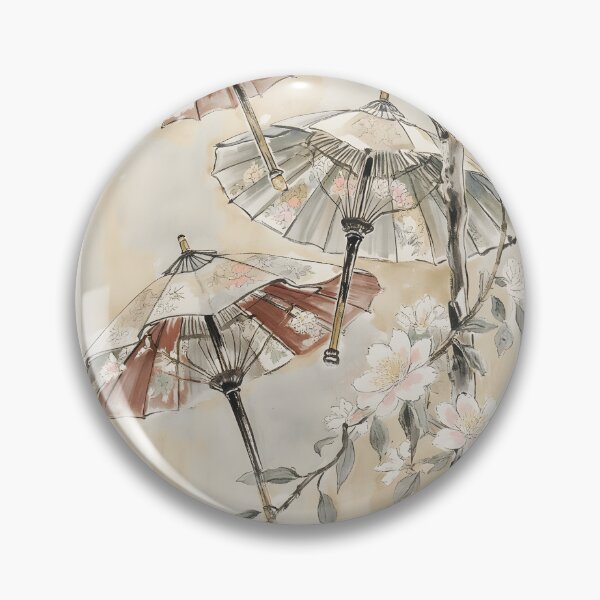 Item preview, Wagasa Japanese Watercolor Landscape  designed and sold by MoonhazeeCo.