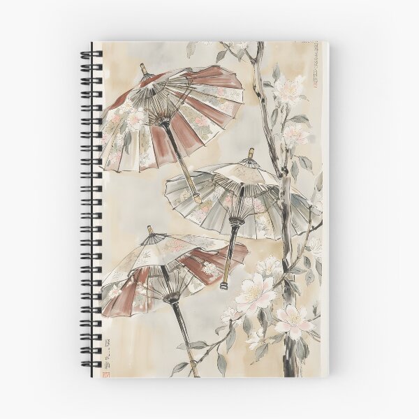 Item preview, Wagasa Japanese Watercolor Landscape  designed and sold by MoonhazeeCo.