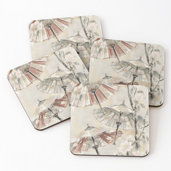 Item preview, Wagasa Japanese Watercolor Landscape  designed and sold by MoonhazeeCo.