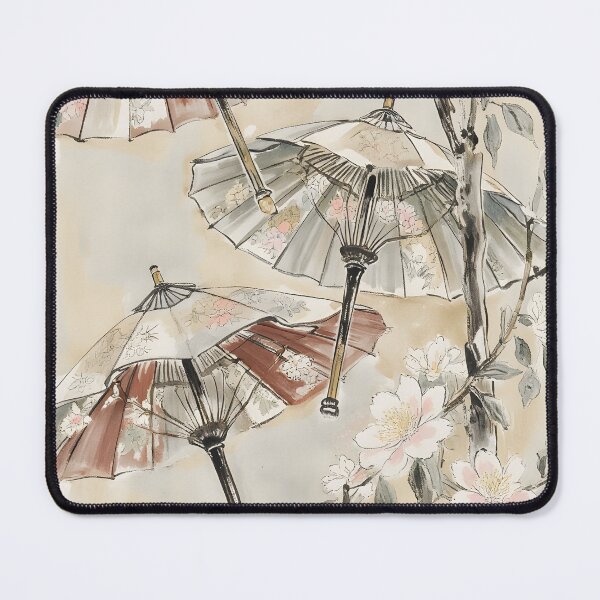 Item preview, Wagasa Japanese Watercolor Landscape designed and sold by MoonhazeeCo.