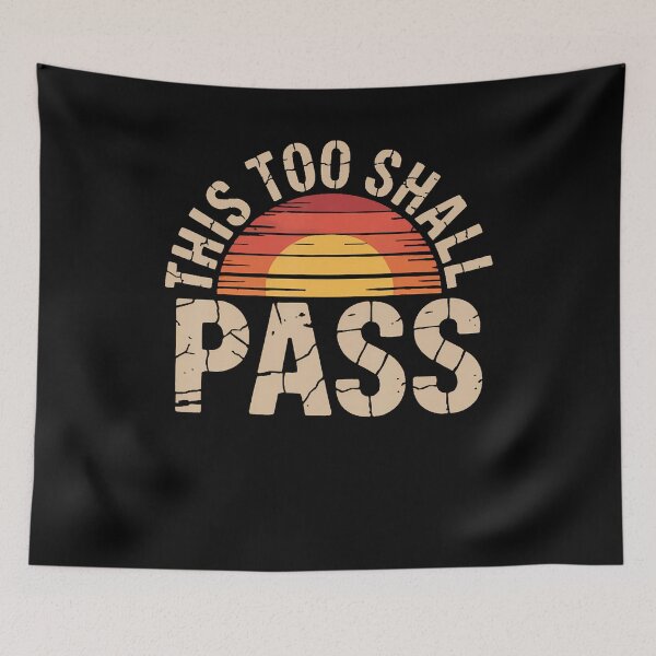 Item preview, This Too Shall Pass Sunset Vintage Style designed and sold by KristinCleo.