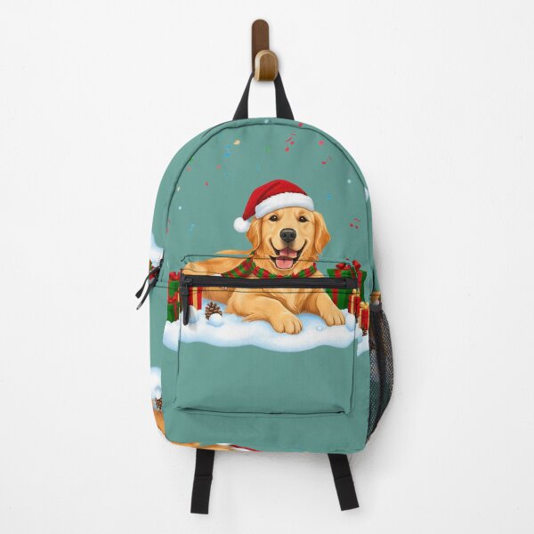 Item preview, Cozy Christmas Golden Retriever | Happy Dog Relaxing with Gifts designed and sold by E-SarnEdge.