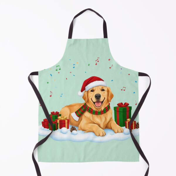 Item preview, Cozy Christmas Golden Retriever | Happy Dog Relaxing with Gifts designed and sold by E-SarnEdge.
