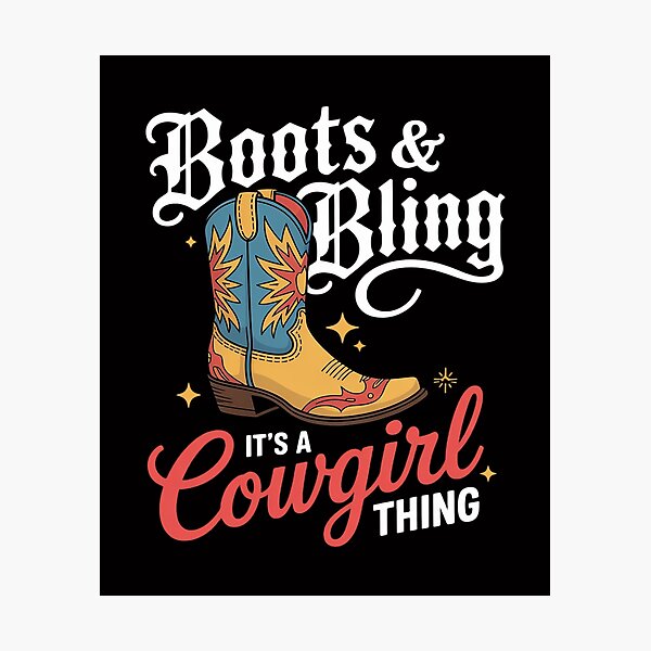 Item preview, Boots & Bling It's A Cowgirl Thing Rodeo Western Country designed and sold by Viepenny.