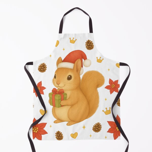 Item preview, Christmas Squirrel - White designed and sold by HIMEKARI.