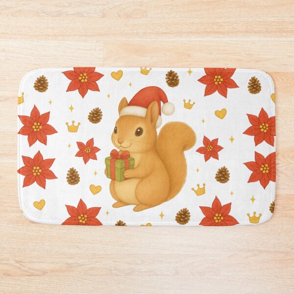 Item preview, Christmas Squirrel - White designed and sold by HIMEKARI.