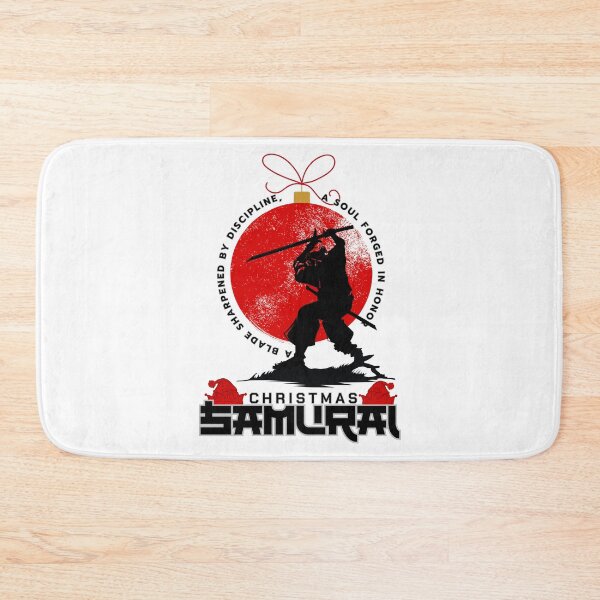 Item preview, Samurai Warrior Silhouette Red Sun Ornament - Japanese Christmas Art designed and sold by CREEPY CRAZE.