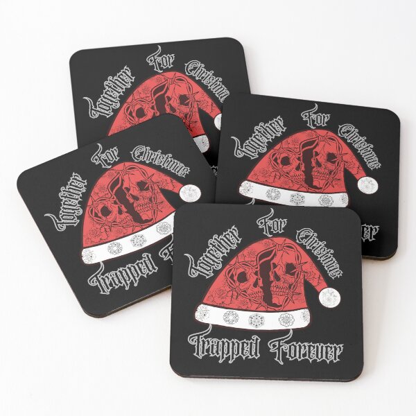 Item preview, Gothic Christmas Skull Santa Hat with Roses - Creepmas Holiday Art designed and sold by CREEPY CRAZE.