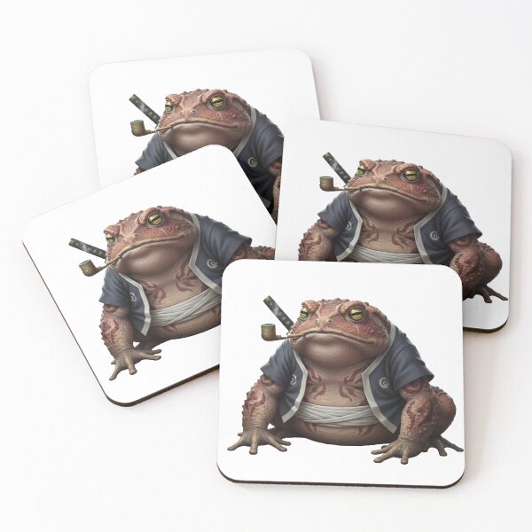 Item preview, Giant Ninja Toad with Sword and Pipe - Japanese Fantasy Art designed and sold by Greemo03.