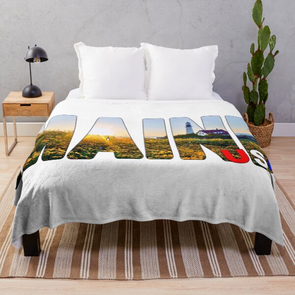 Item preview, MAINE USA - Red White and Blue Portland Lighthouse Sunrise designed and sold by Adam Gormley.