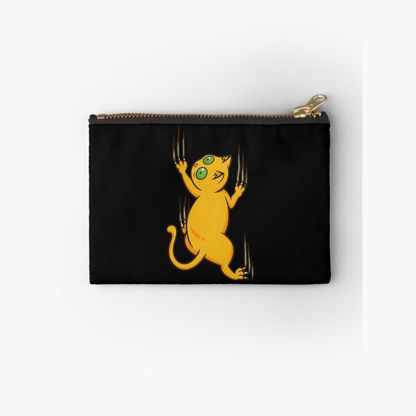 Item preview, Playful Cartoon Cat Jumping With Big Claws Illustration designed and sold by DrawHandArt.