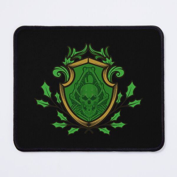 Item preview, "Creepy Christmas Skull Crest" | Gothic Holiday Spooky Holly Design designed and sold by CREEPY CRAZE.