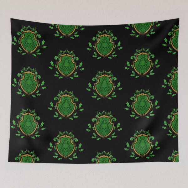 Item preview, "Creepy Christmas Skull Crest" | Gothic Holiday Spooky Holly Design designed and sold by CREEPY CRAZE.