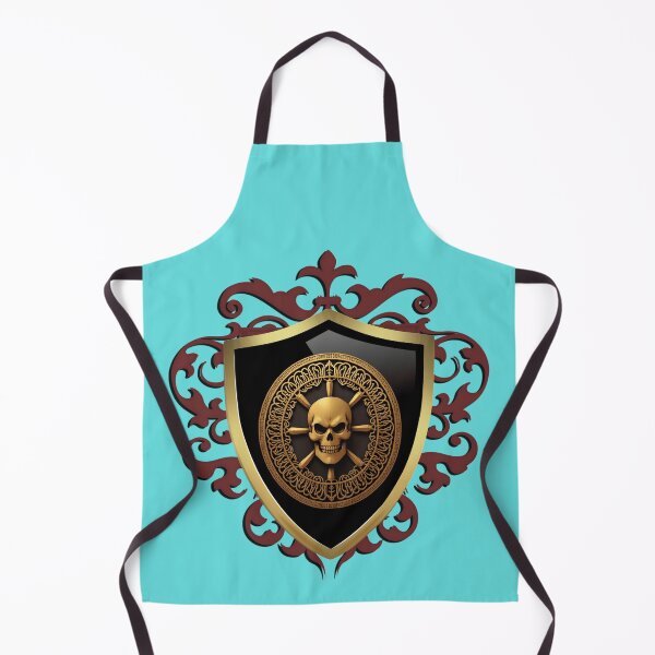 Item preview, "Wheel of Fate Skull Crest" | Gothic Occult Heraldry Design designed and sold by CREEPY CRAZE.