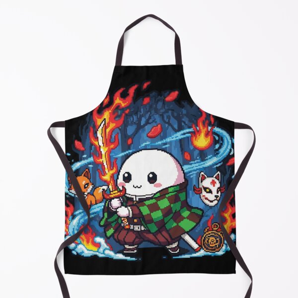 Item preview, Cute Fire Warrior Blob – Mystic Fox Spirit Pixel Art designed and sold by Pixel Girl Aesthetic Studio.