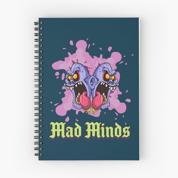 Item preview, Mad Minds" | Creepy Two-Headed Monster & Gothic Text Design designed and sold by CREEPY CRAZE.