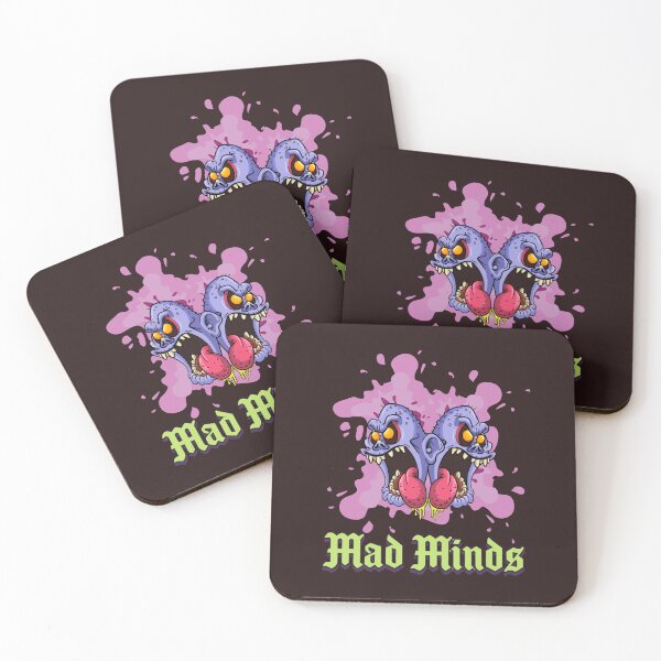 Item preview, Mad Minds" | Creepy Two-Headed Monster & Gothic Text Design designed and sold by CREEPY CRAZE.