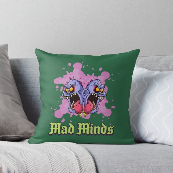 Item preview, Mad Minds" | Creepy Two-Headed Monster & Gothic Text Design designed and sold by CREEPY CRAZE.