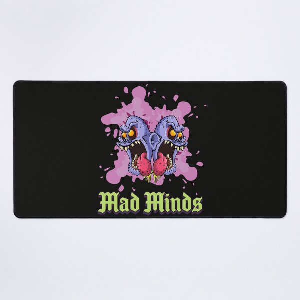 Item preview, Mad Minds" | Creepy Two-Headed Monster & Gothic Text Design designed and sold by CREEPY CRAZE.