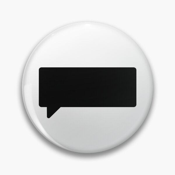Item preview, Silent Speech Bubble - Rectangle - Black designed and sold by DANGER RABBIT.