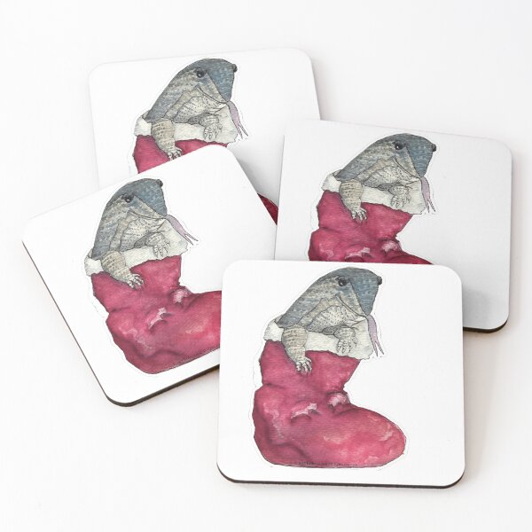 Item preview, Stocking Surprise – Blue-Tongue Lizard Christmas Art designed and sold by ArtwithKellie.