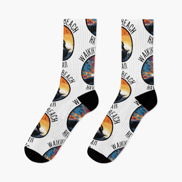 Item preview, Waikiki Beach – Hawaii (with Black Lettering) designed and sold by VelvetRoom.