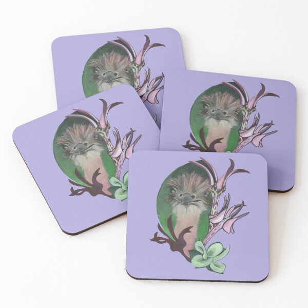 Item preview, Ostrich with four plants  designed and sold by KnowingWonder.