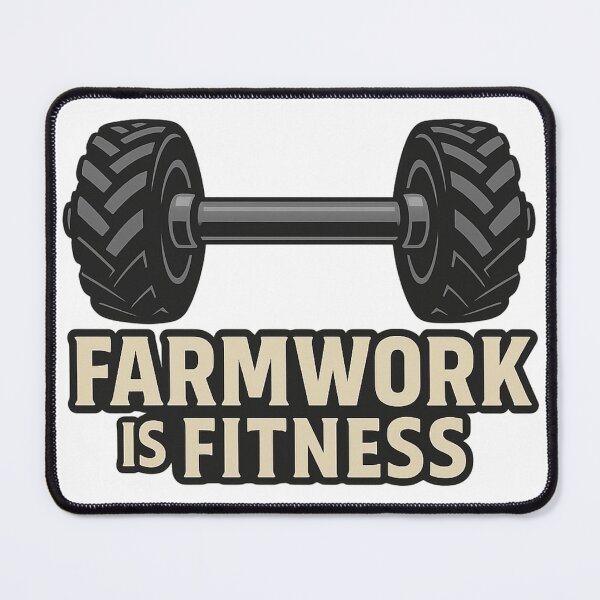 Item preview, Farmwork Is Fitness – Tractor Tire Barbell Farm Strength Design designed and sold by Eric’s Creative Corner.