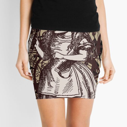 Alice In Wonderland Carnivale Style Mini Skirt