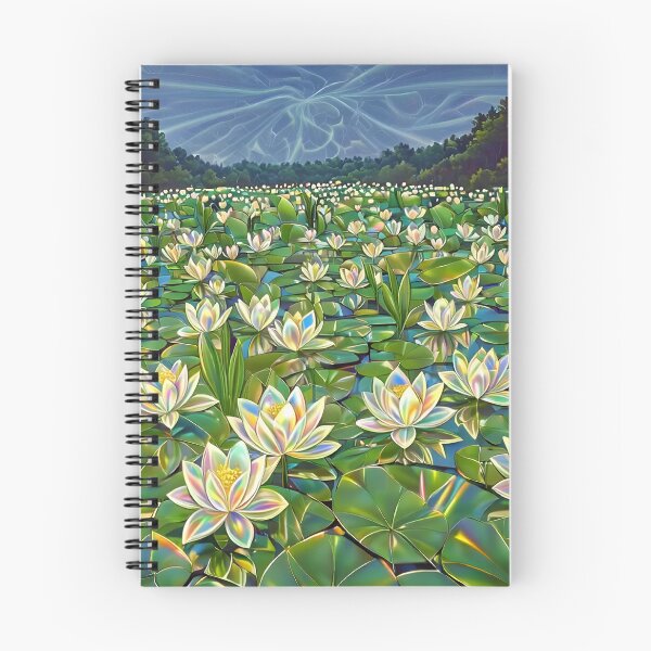 Item preview, Semi real Lily pond AI art designed and sold by EatherReal.