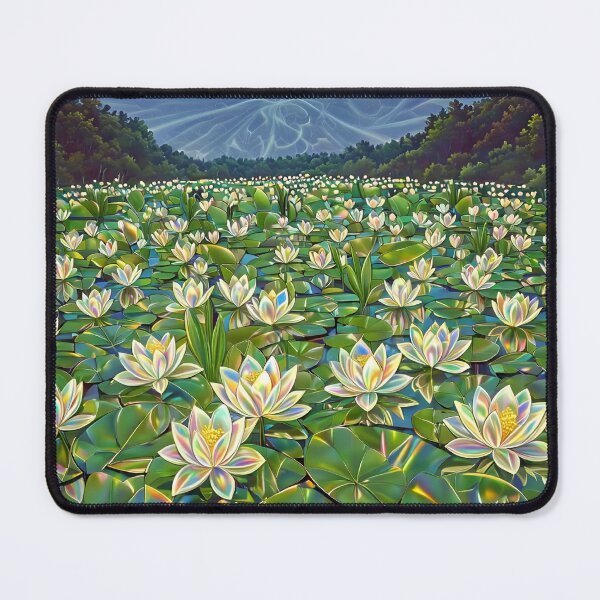 Item preview, Semi real Lily pond AI art designed and sold by EatherReal.