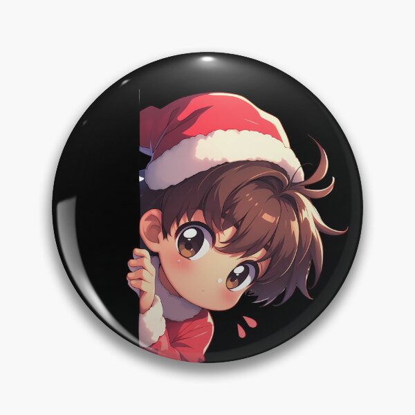 Item preview, Syaoran Li Cardcaptor Sakura Anime Christmas Chibi Kawaii Peeker designed and sold by HumbertoValveno.